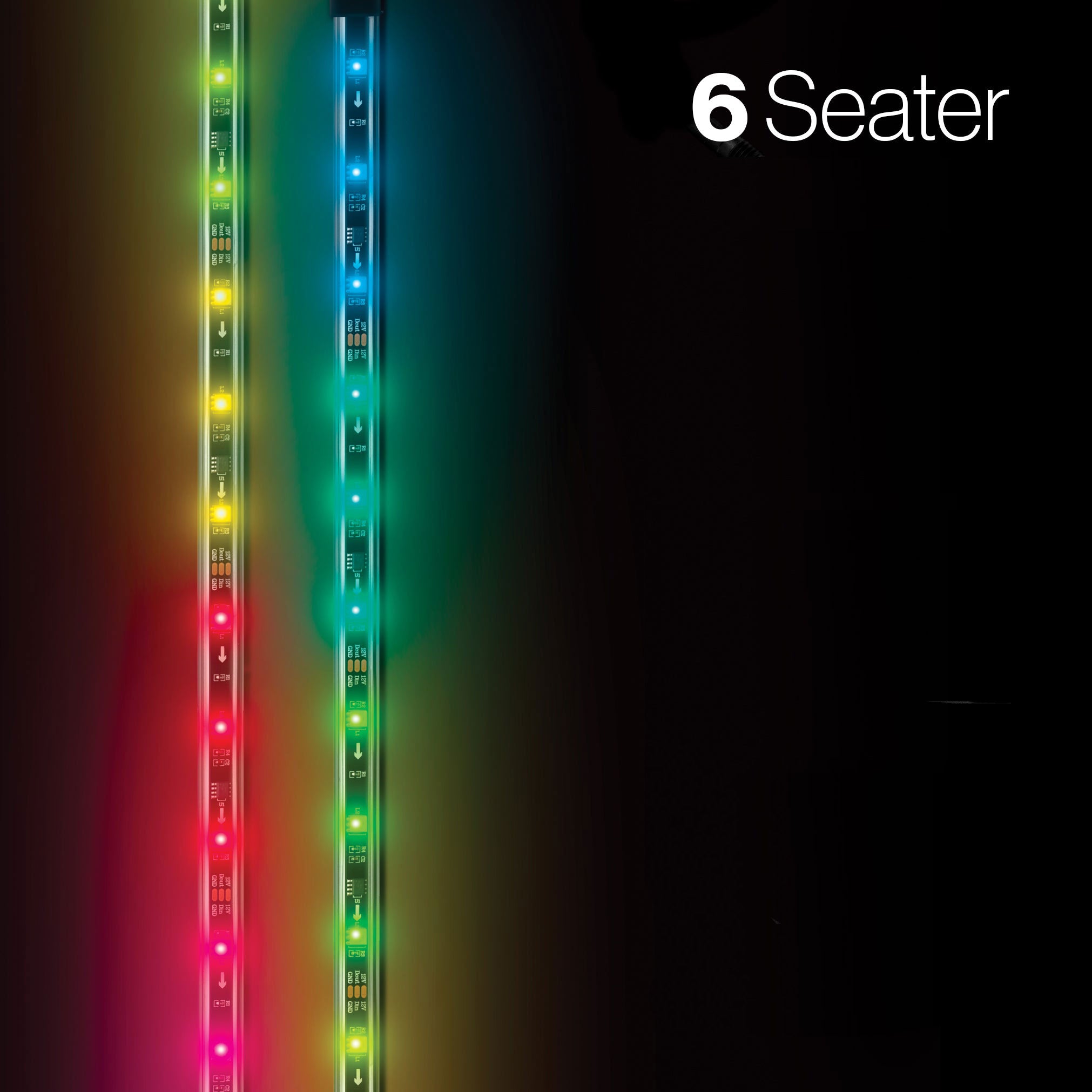 SoundExtreme by ECOXGEAR LED Strip Kit for 6 Seat Golf Car