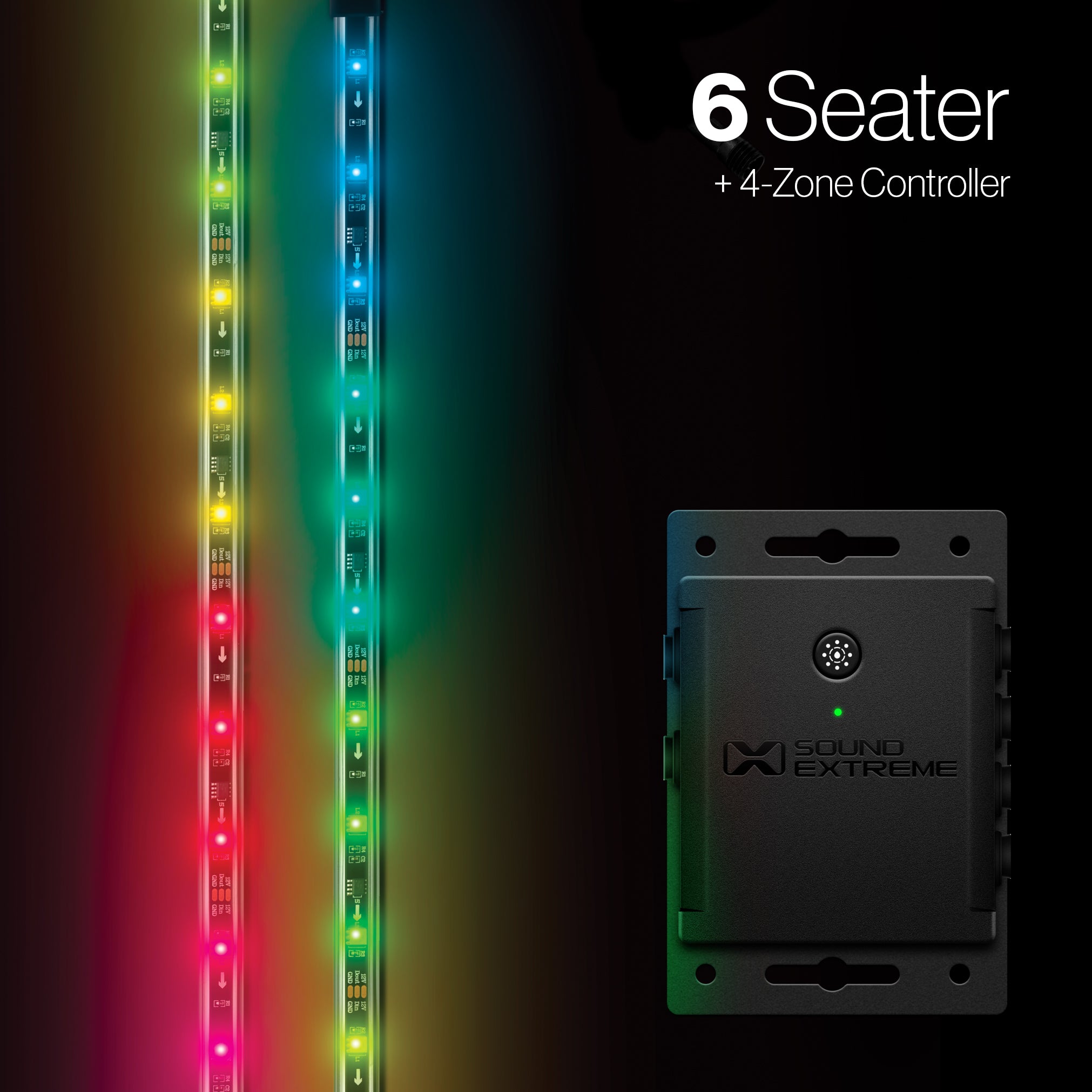 Extreme Strips - 6 Seat Cart + LED Controller - SoundExtreme
