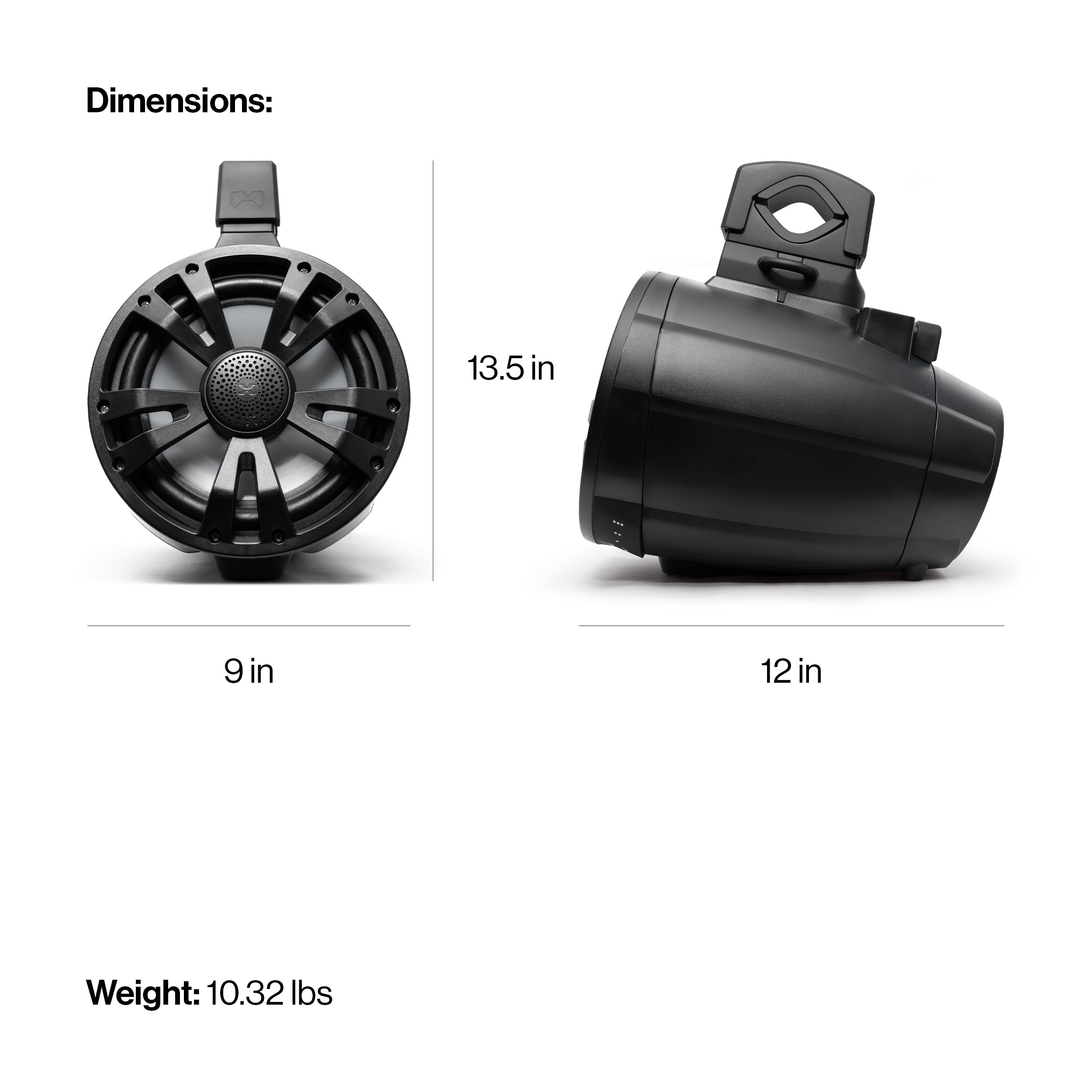 POWERSPORTS ExtremeTower Speakers TA8 -1 Bluetooth Amplified + 1 Passive Tower Speaker