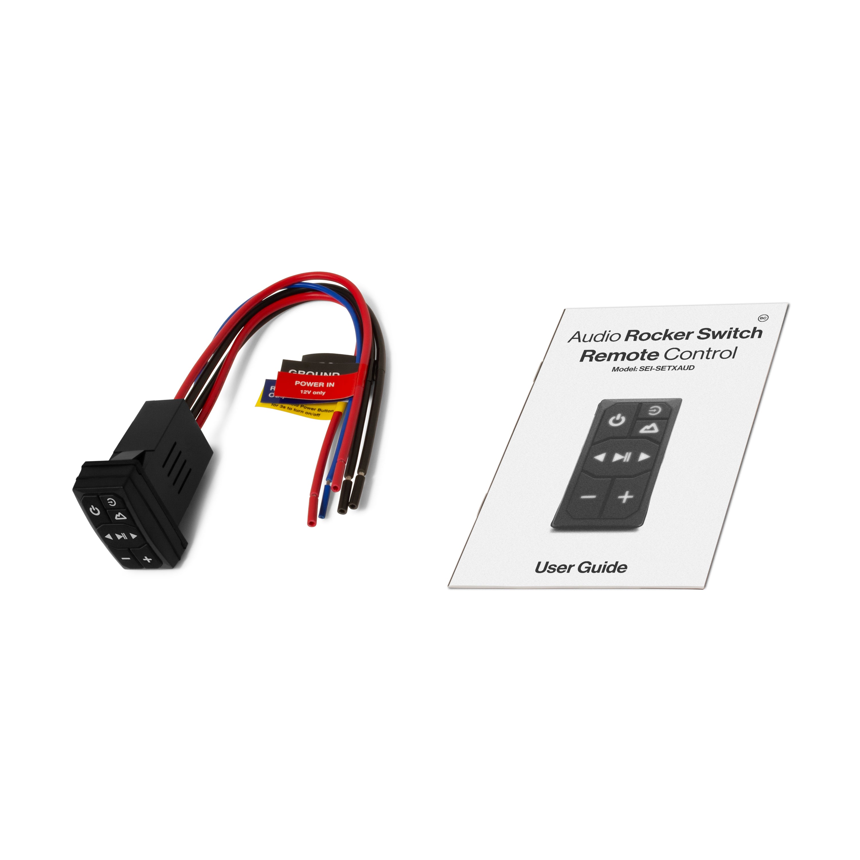 SoundExtreme Audio Rocker Switch Remote Control What's In the Box