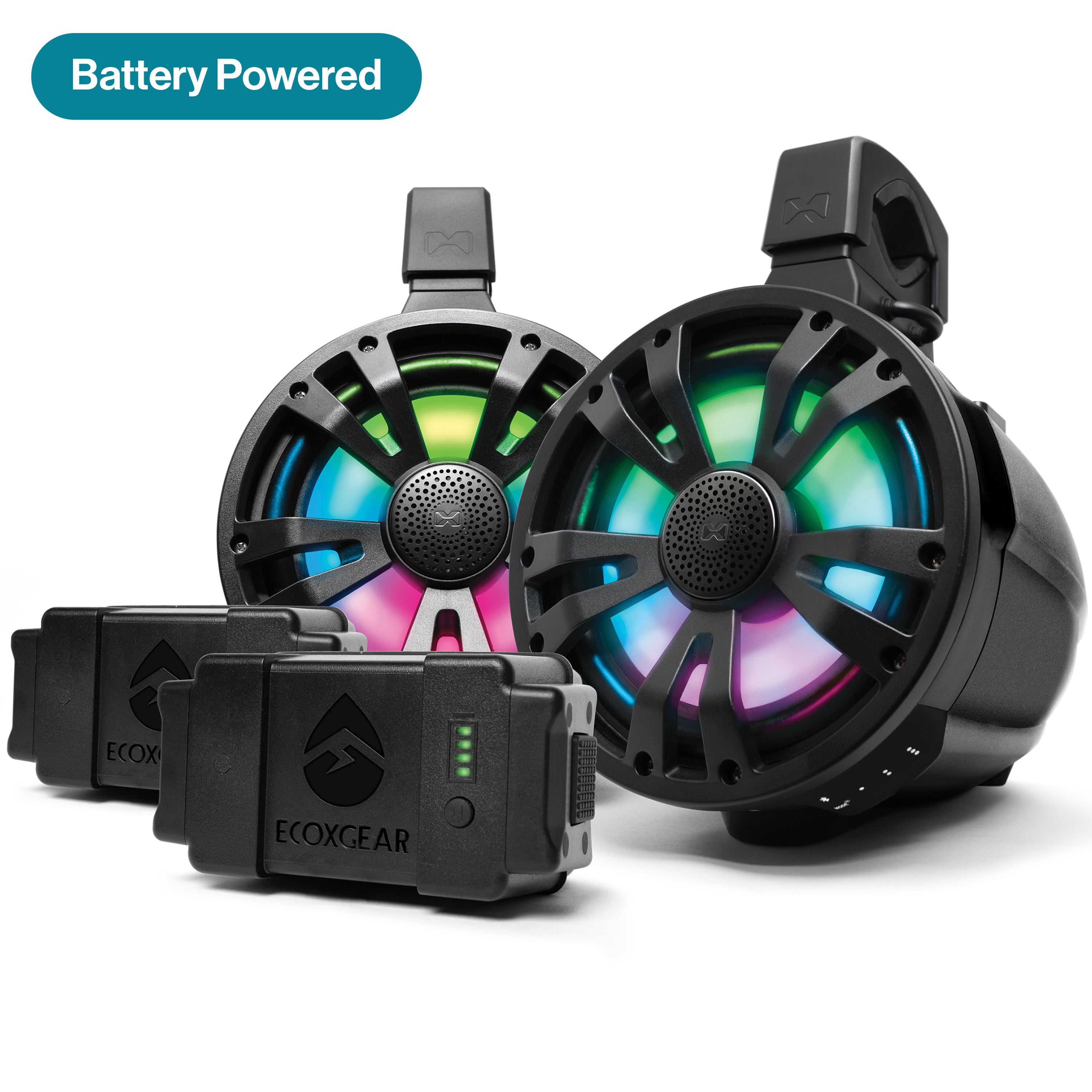 ExtremeTower Speakers TB8 - 2 Battery Powered Bluetooth Amplified Tower Speakers - SoundExtreme