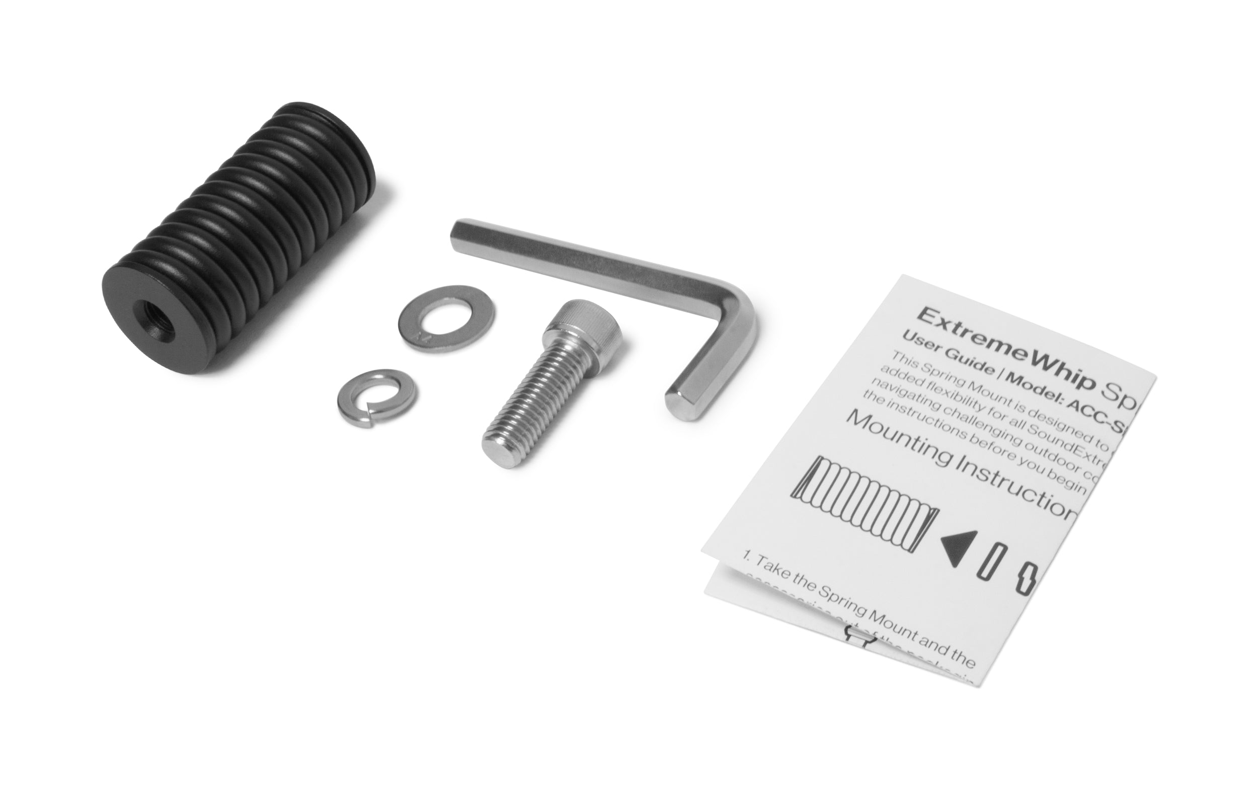 SoundExtreme Spring Whip Mount What's in the box