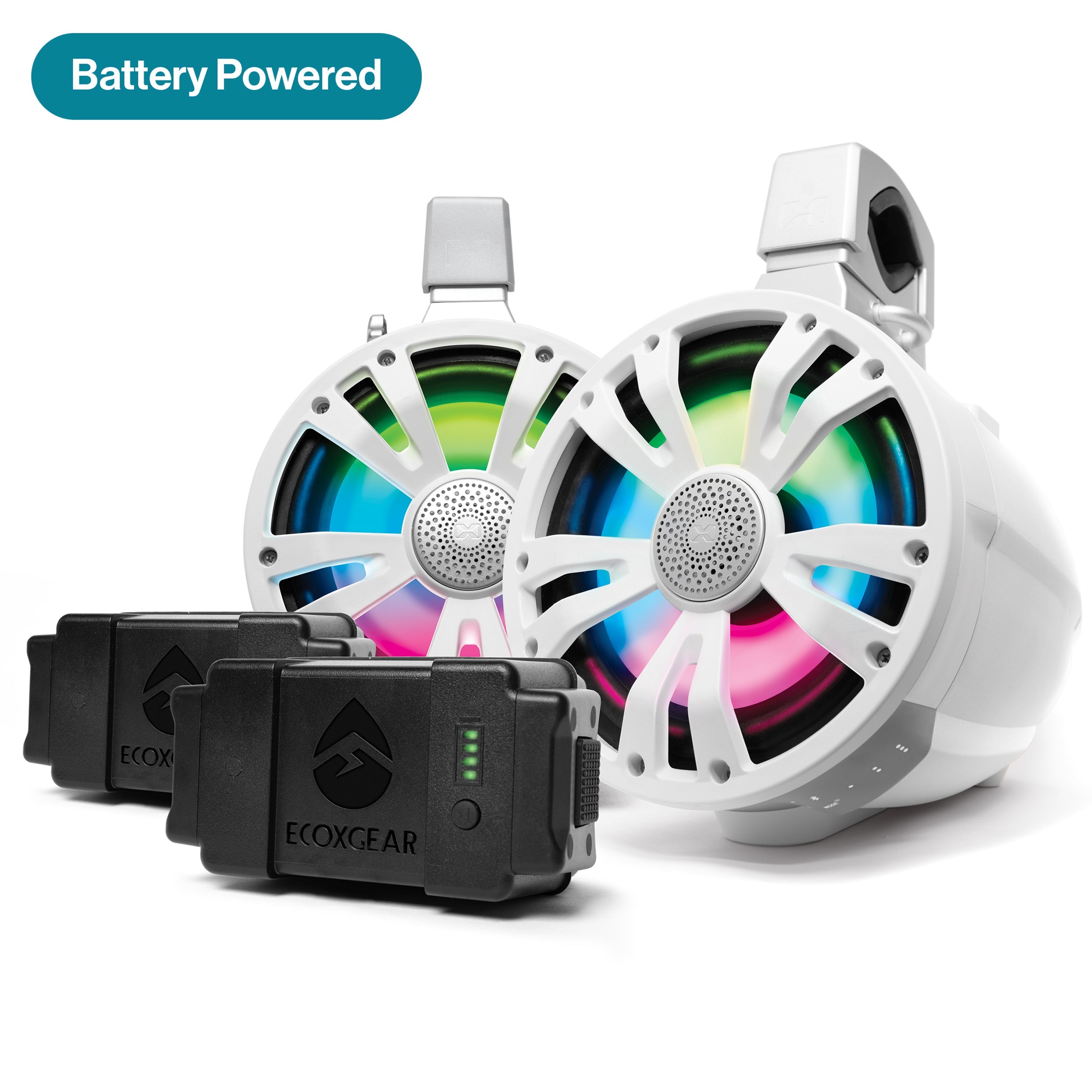 ExtremeTower Speakers TB8 - 2 Battery Powered Bluetooth Amplified Tower Speakers - SoundExtreme