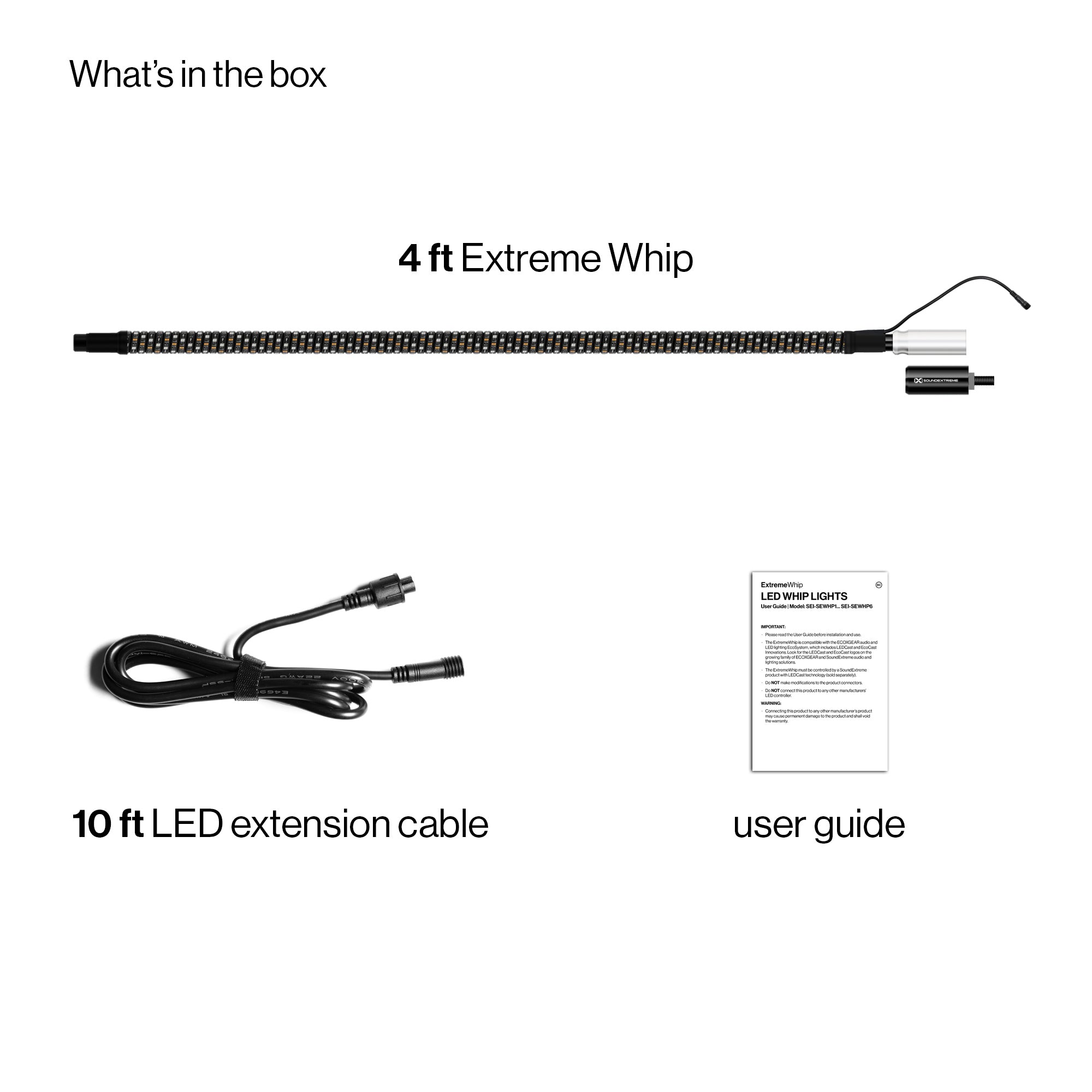Extreme Whip Qty 1 X 4Ft - SoundExtreme