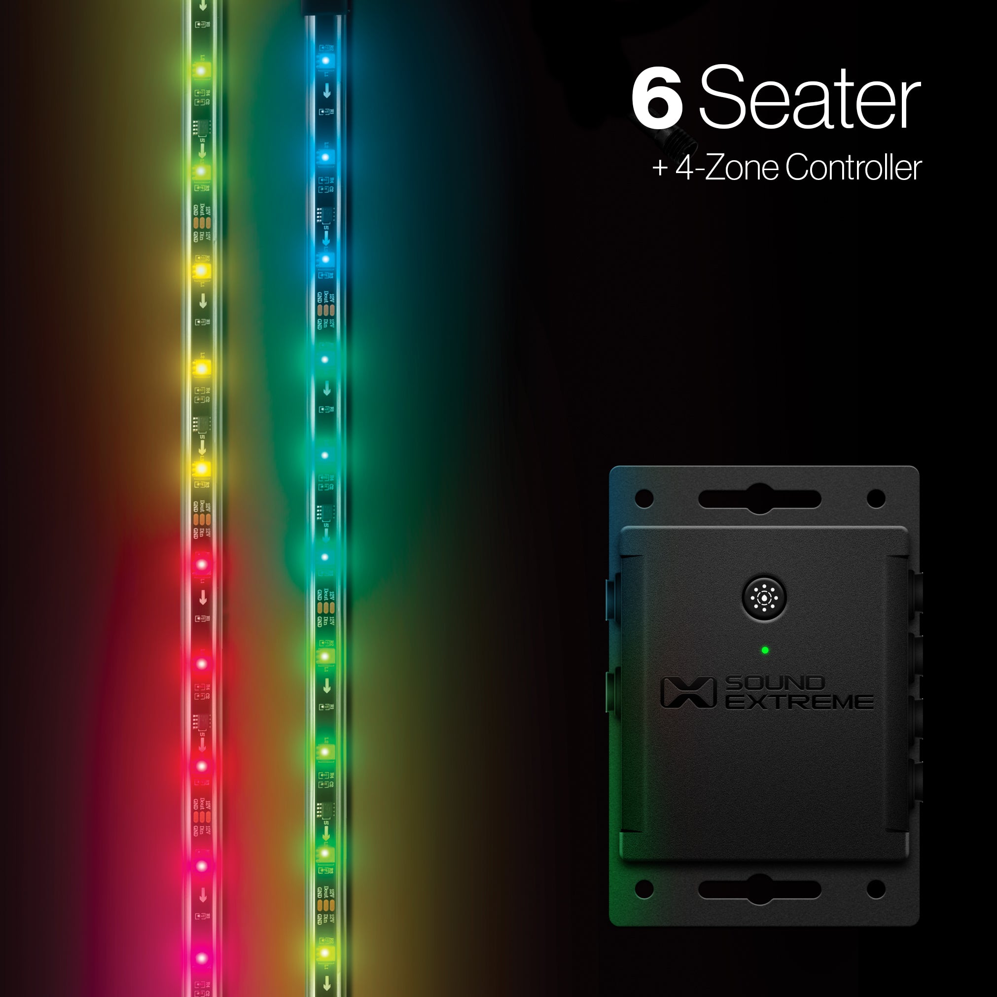 SoundExtreme by ECOXGEAR LED Strip Kit for 6 Seat Golf Car with