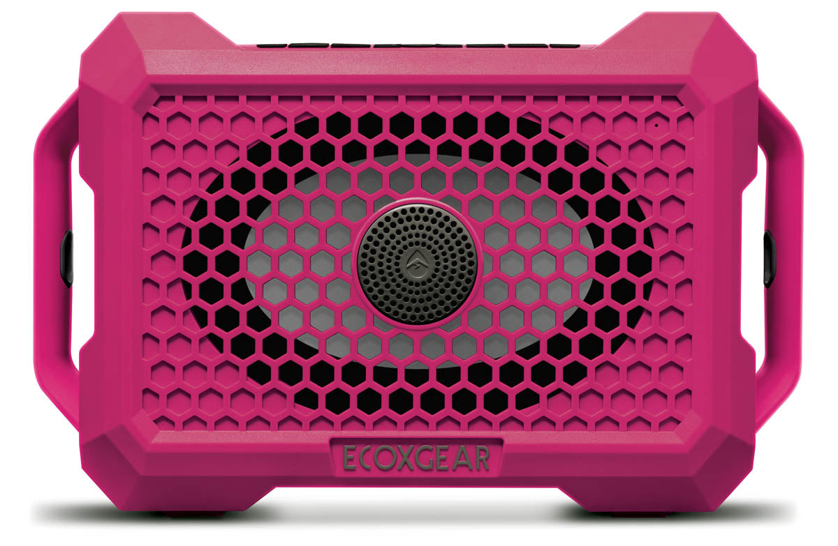 The Defender waterproof bluetooth speaker in Warrior Pink for Pledge the Pink Breast Cancer